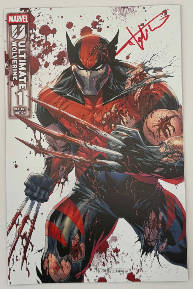 [Signed by Tyler Kirkham] Ultimate Wolverine #1  Unknown Tyler Kirkham Excl Prem Var - Collectors World Toys Hover Image