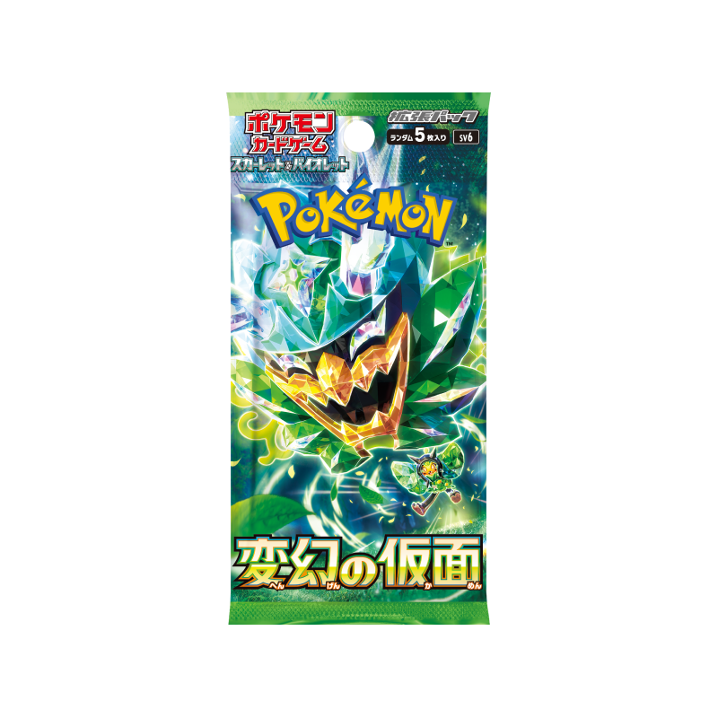 Pokemon TCG Scarlet & Violet Transformation Mask sv6 Japanese (1 Booster Pack) Main image