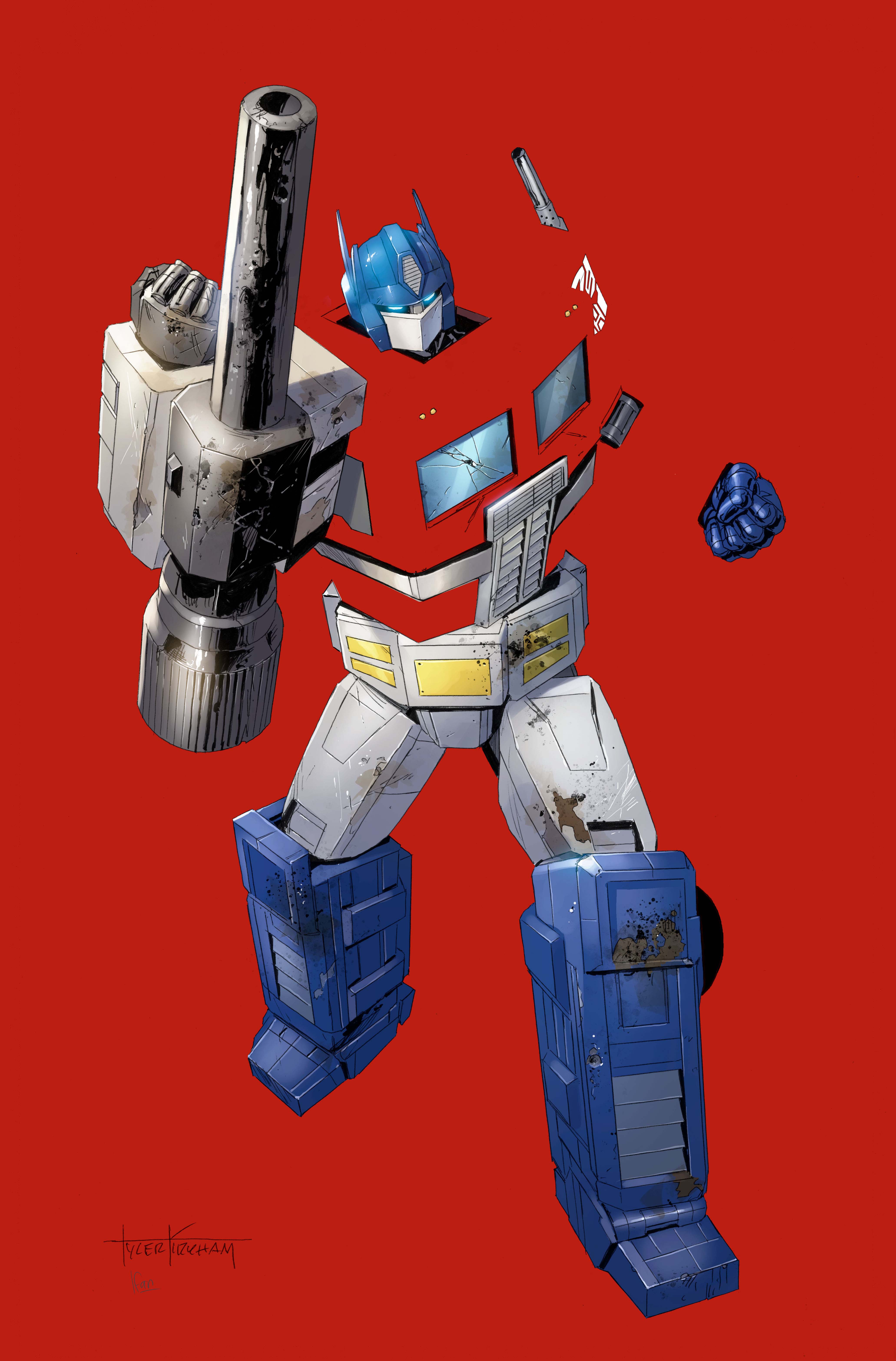 Transformers #17 Unknown Comics Exclusive Tyler Kirkham Negative Space Virgin Var (02/19/2025) - Collectors World Toys Main image