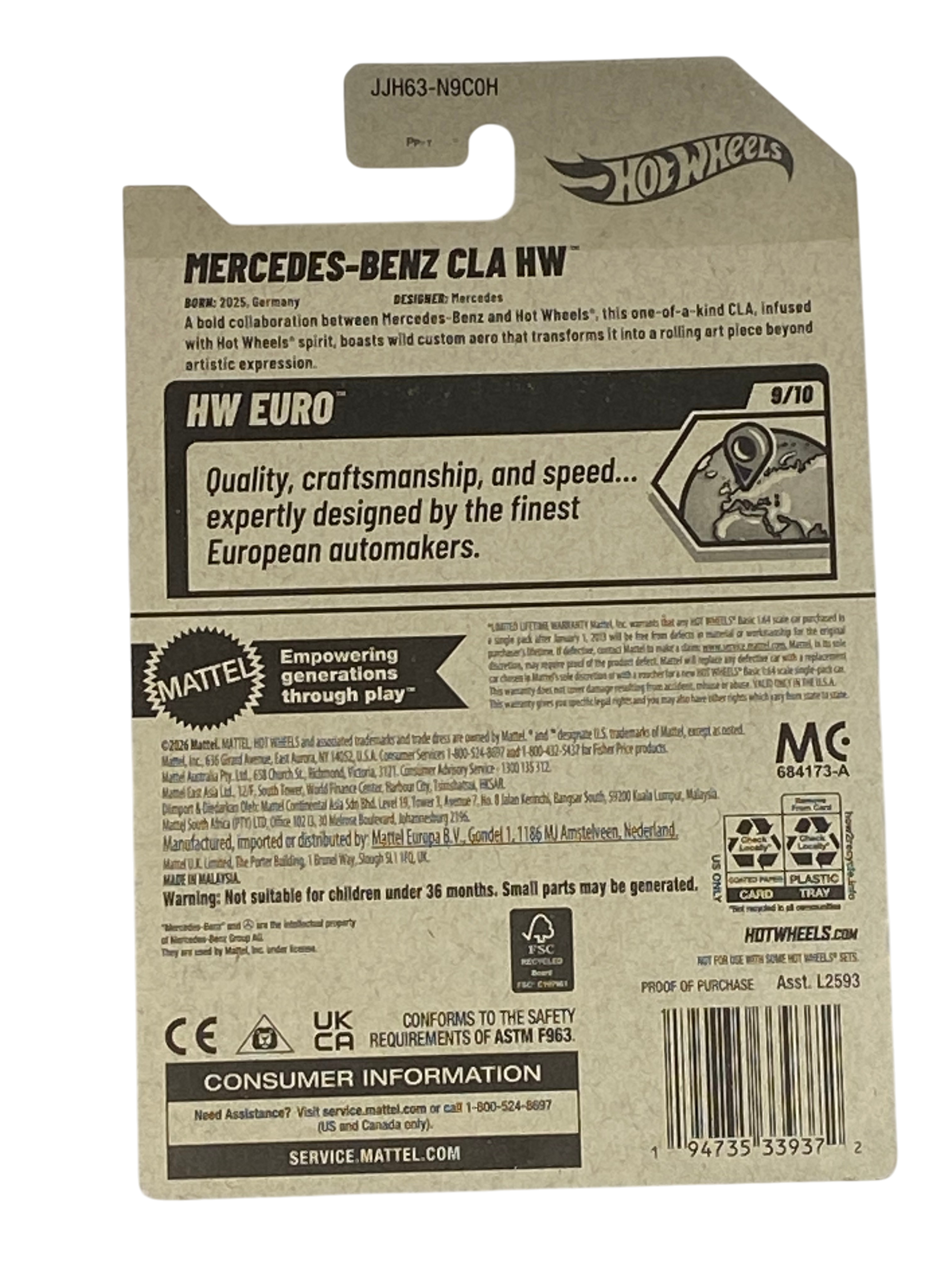 Hot Wheels Mercedes-Benz CLA HW | Euro Series 9/10 Secondary image