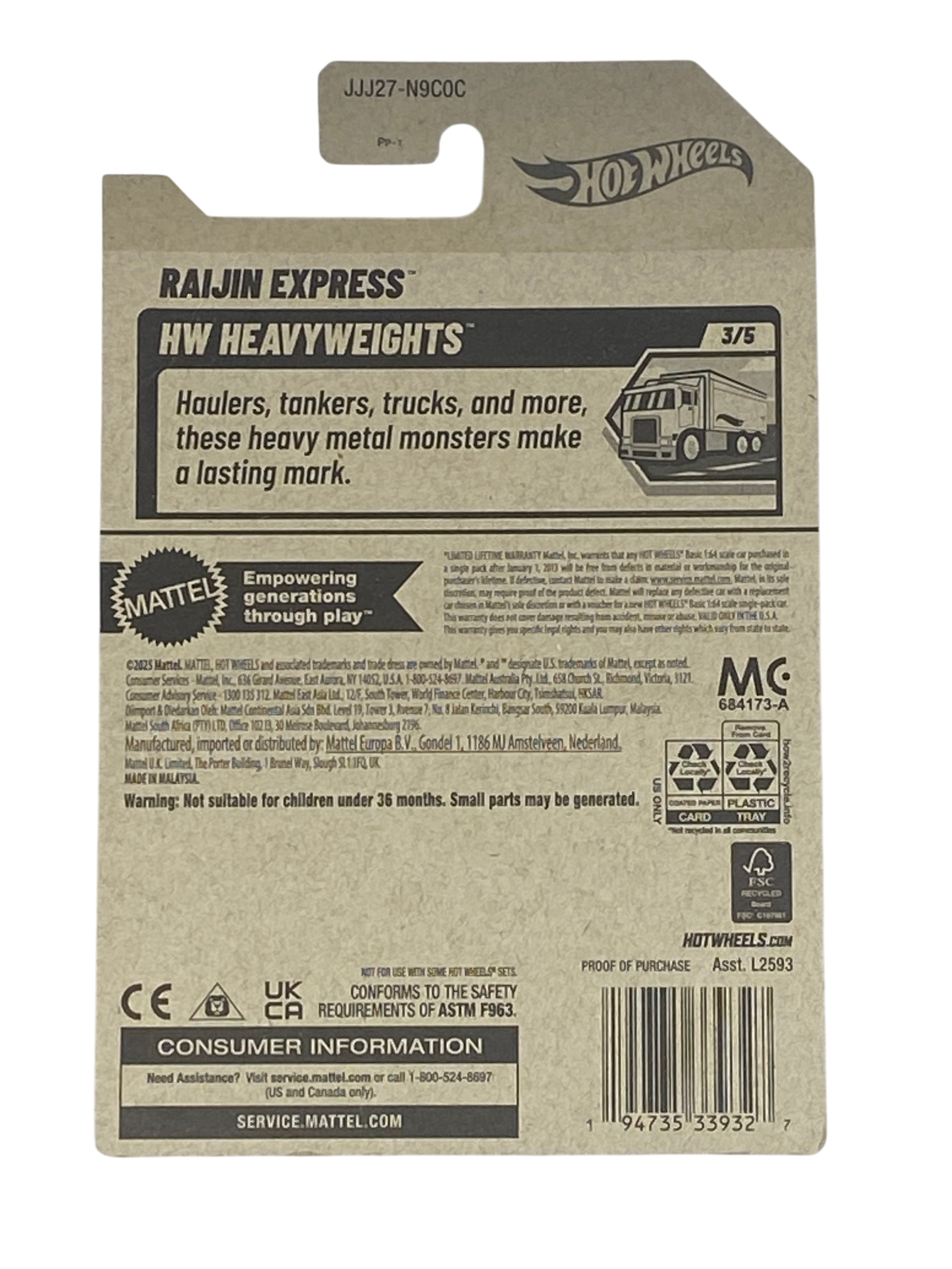 Hot Wheels Raijin Express | Heavy Weights Series 3/5 Secondary image