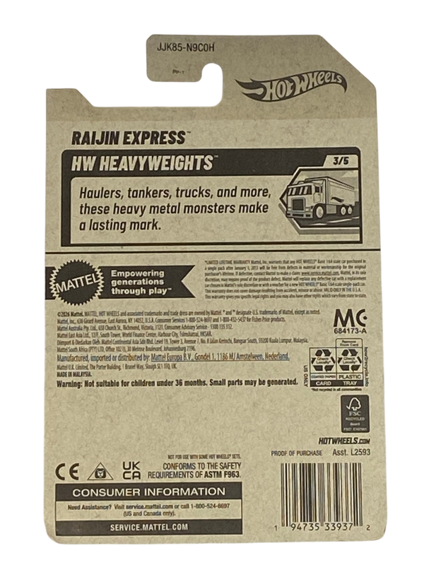 Hot Wheels Raijin Express | Heavy Weights Series 3/5