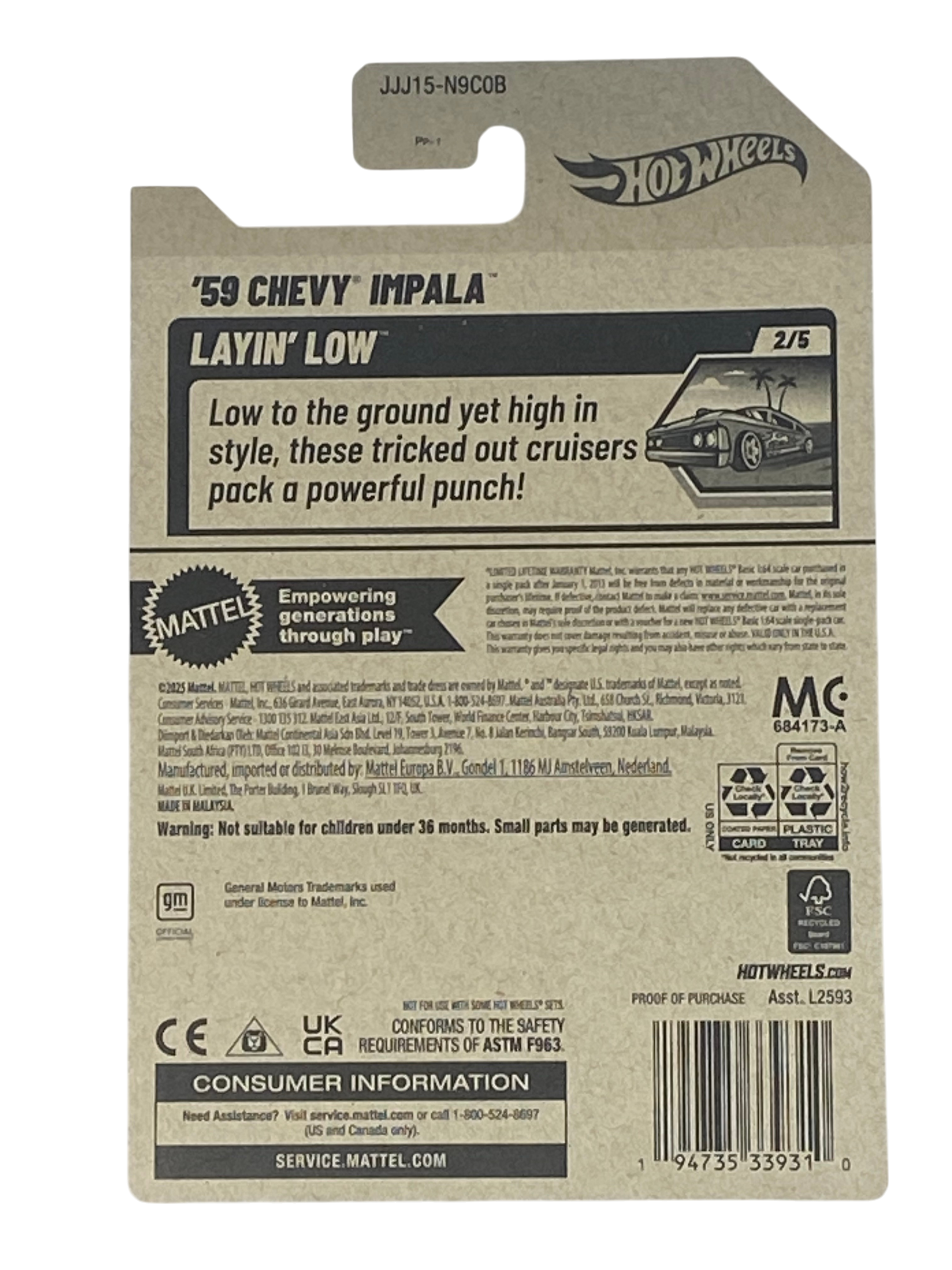 Hot Wheels '59 Chevy Impala | Layin' Low Series 2/5 Secondary image