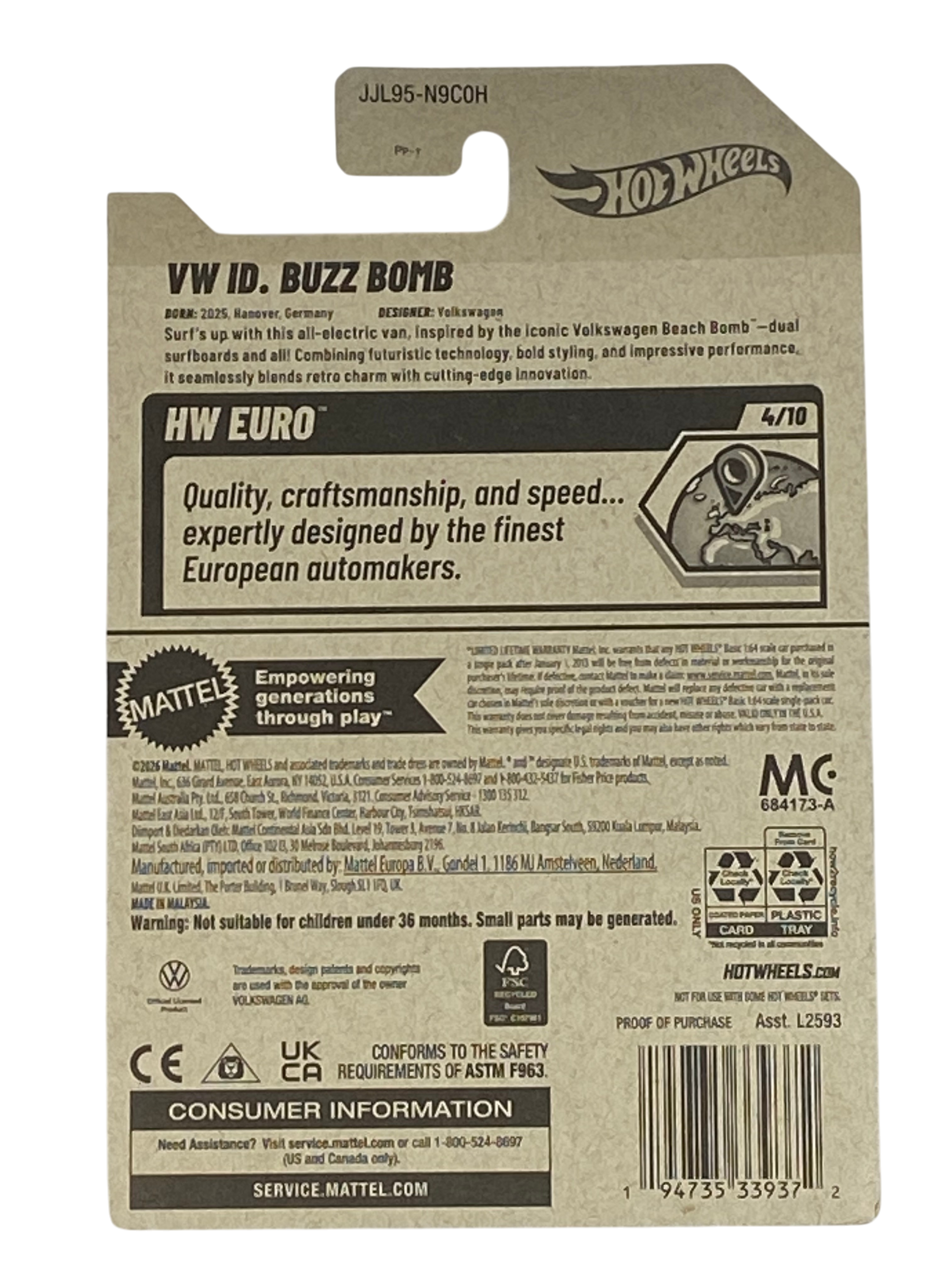 Hot Wheels VW ID. Buzz Bomb | Euro Series 4/10 Secondary image