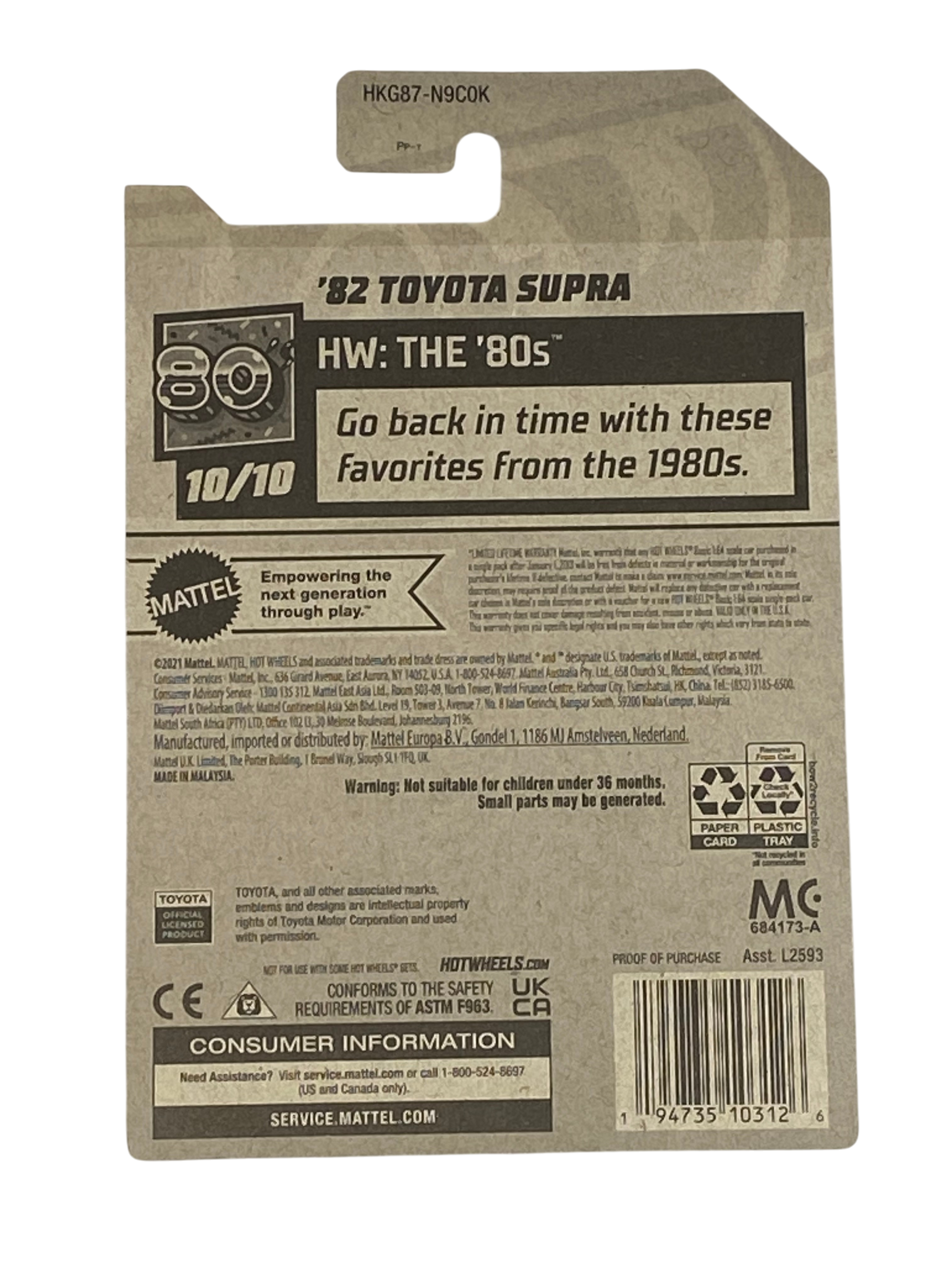 Hot Wheels '82 Toyota Supra | The '80s Series 10/10
