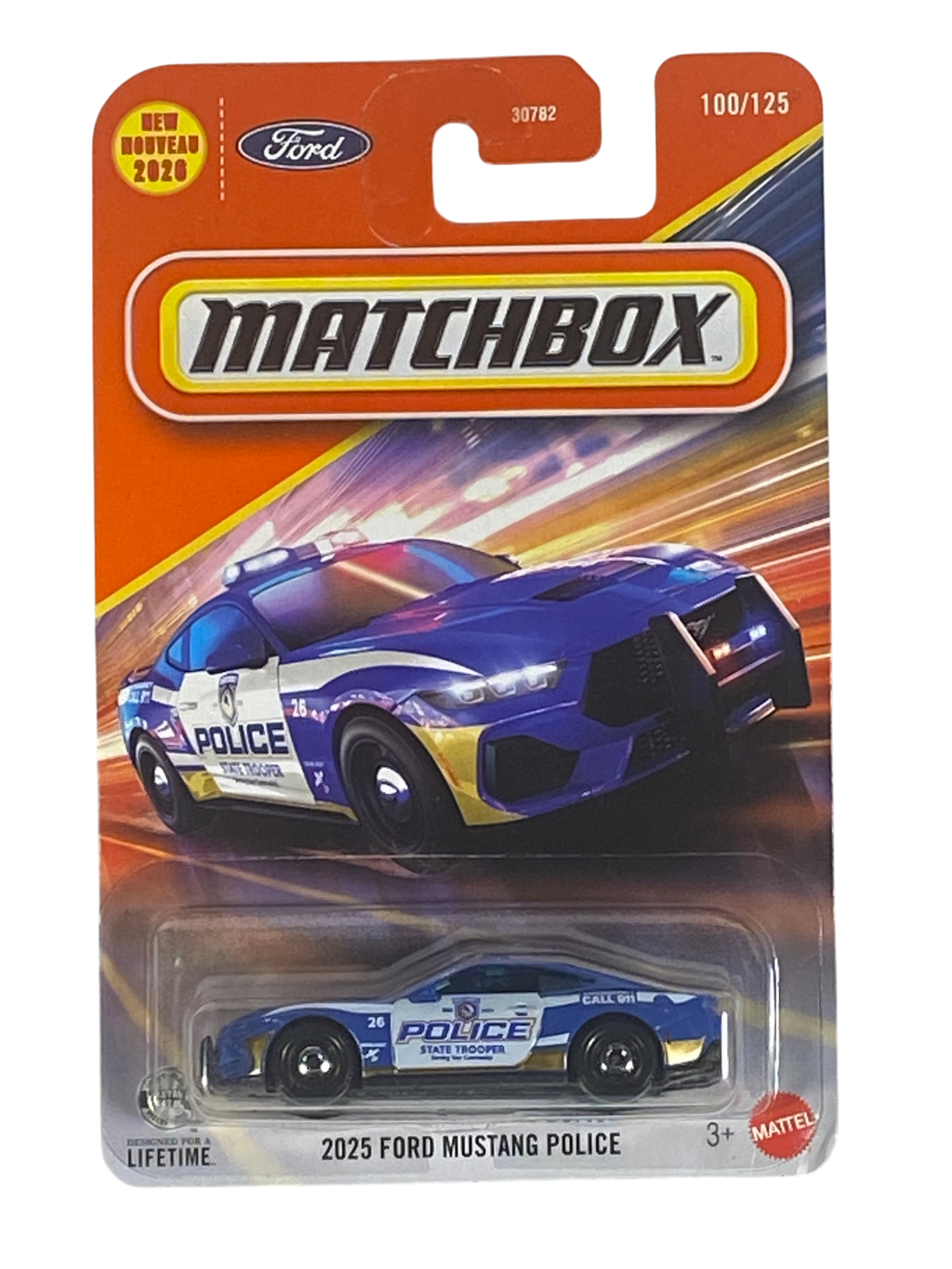 Matchbox 2025 Ford Mustang Police | Matchbox Series 100/125