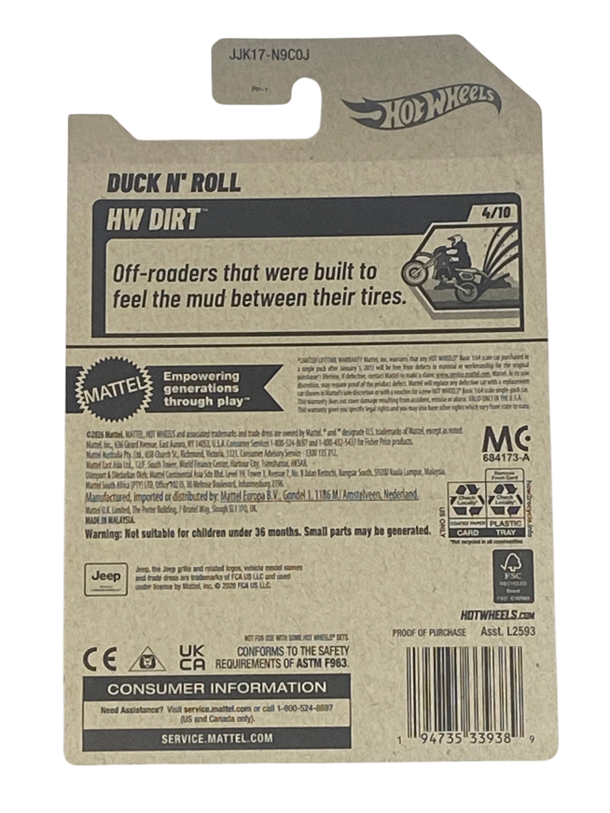 Hot Wheels Duck N' Roll | Dirt Series 4/10 Secondary image
