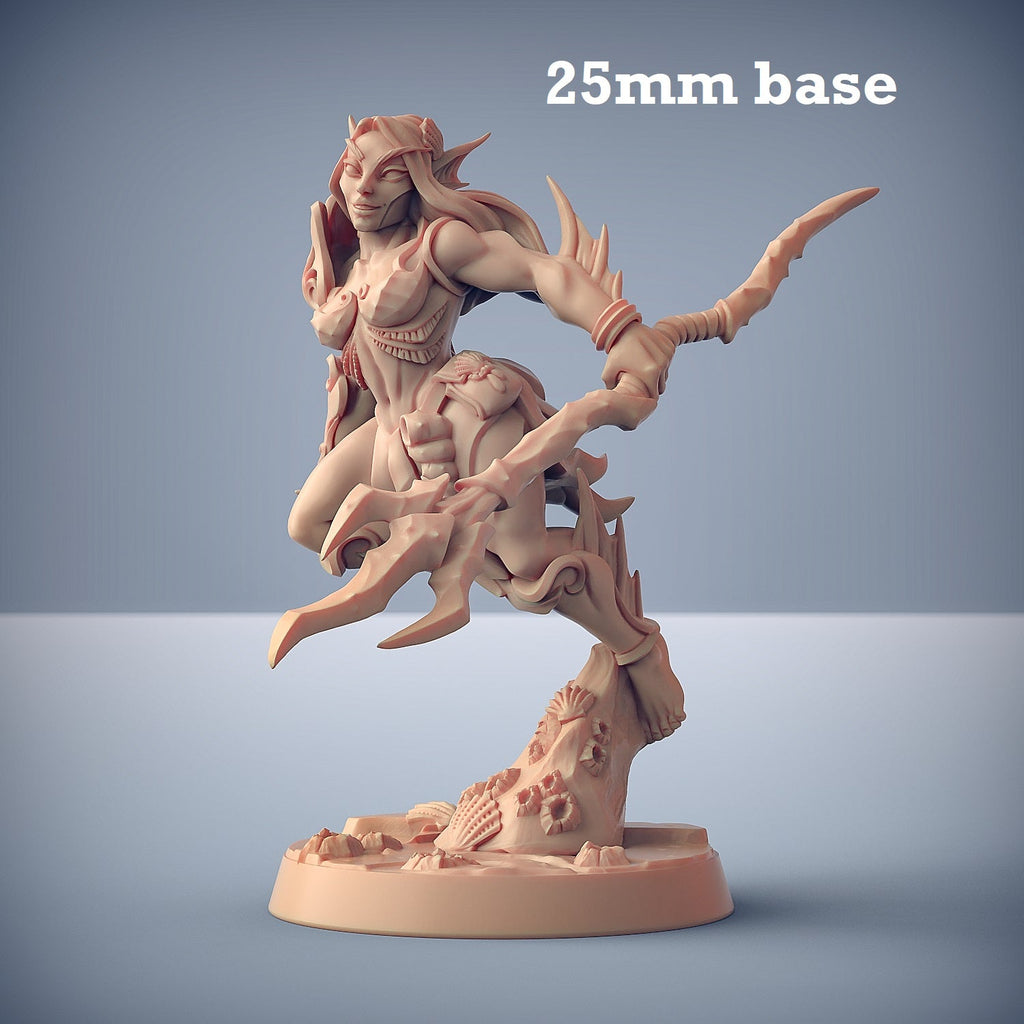 Triton Raider: Sculpt D (Female Merfolk Soldier) -