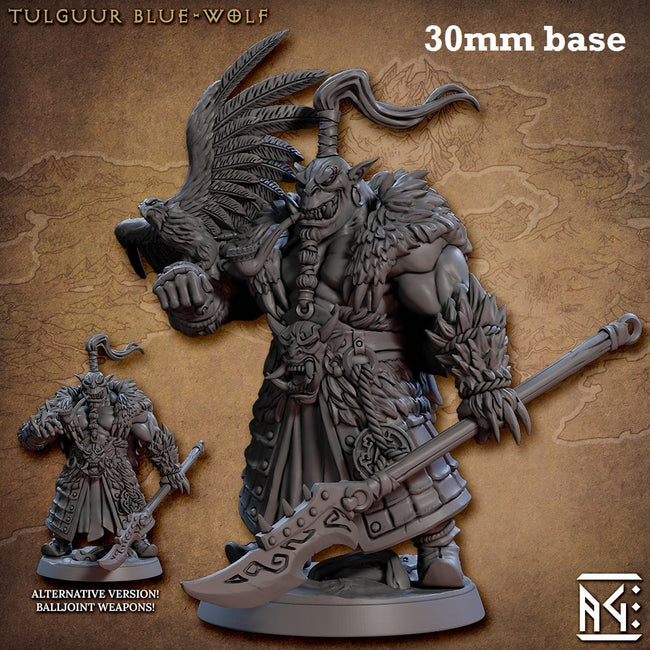 Tulguur Blue-Wolf (Male Orc Shaman) - Collectors World Toys Hover Image