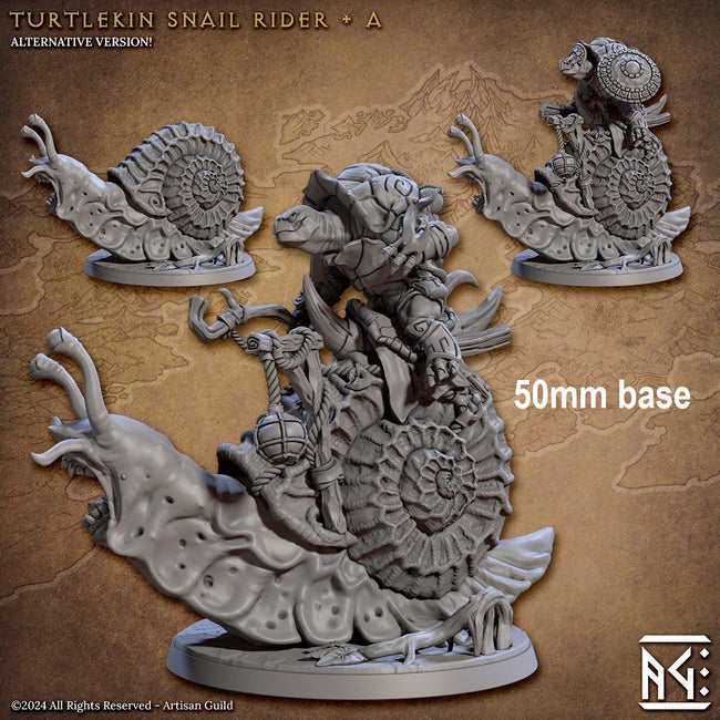 Turtlekin Snail Rider (Base Sculpt A) - Hover Image