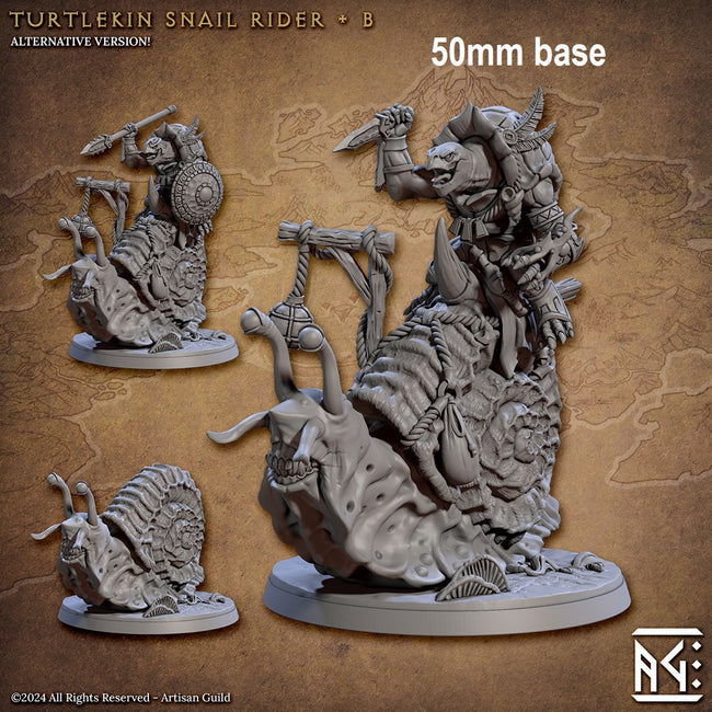 Turtlekin Snail Rider (Base Sculpt B) - Hover Image
