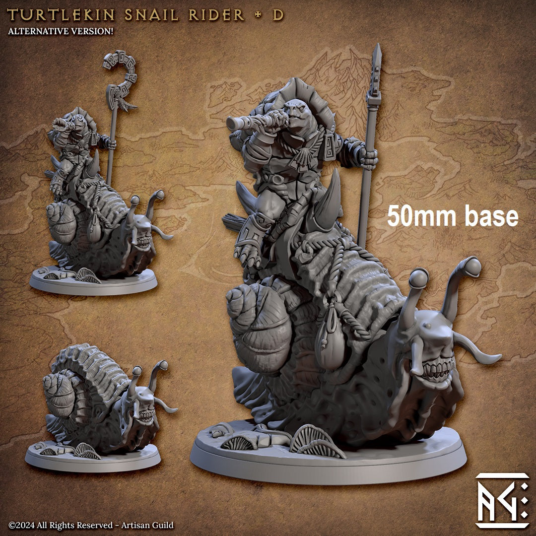 Turtlekin Snail Rider (Base Sculpt D) Main image