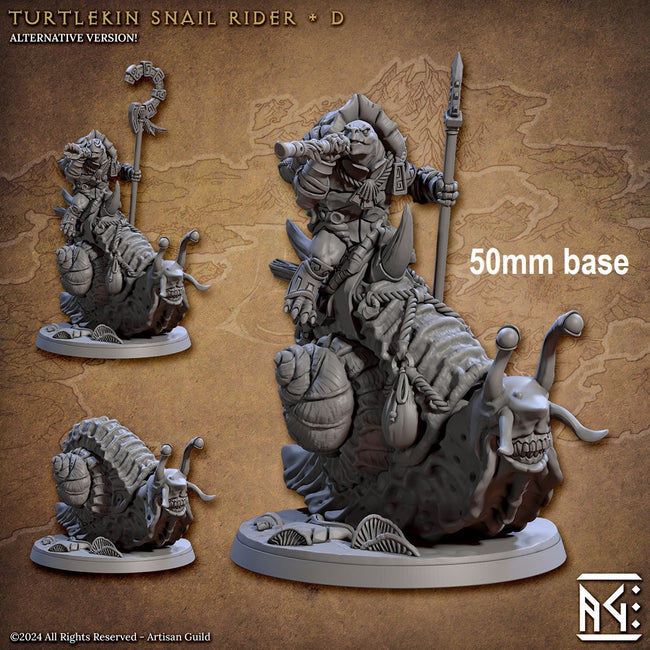 Turtlekin Snail Rider (Base Sculpt D) - Hover Image