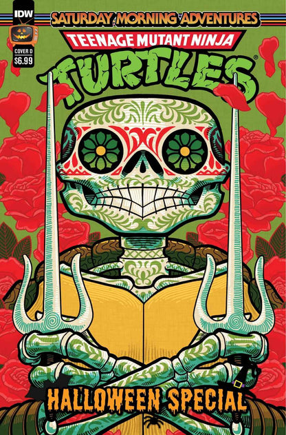 TEENAGE MUTANT NINJA TURTLES DIA DE LOS MUERTOS VARIANT COMIC BOOK SET ~ IDW