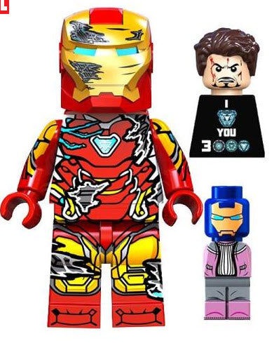 Iron Man Battle Damaged Custom Minifig - Collectors World Toys Hover Image