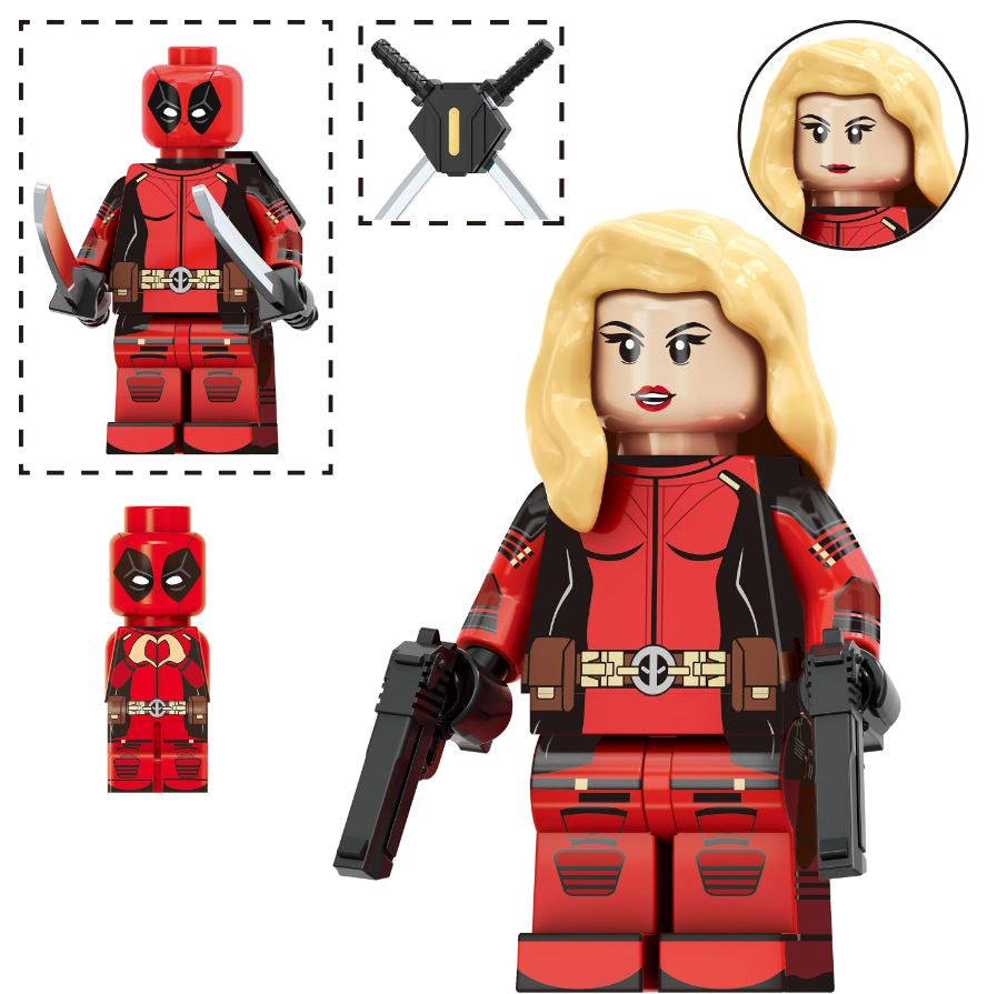 Lady Red Mercenary Custom Minifig Main image