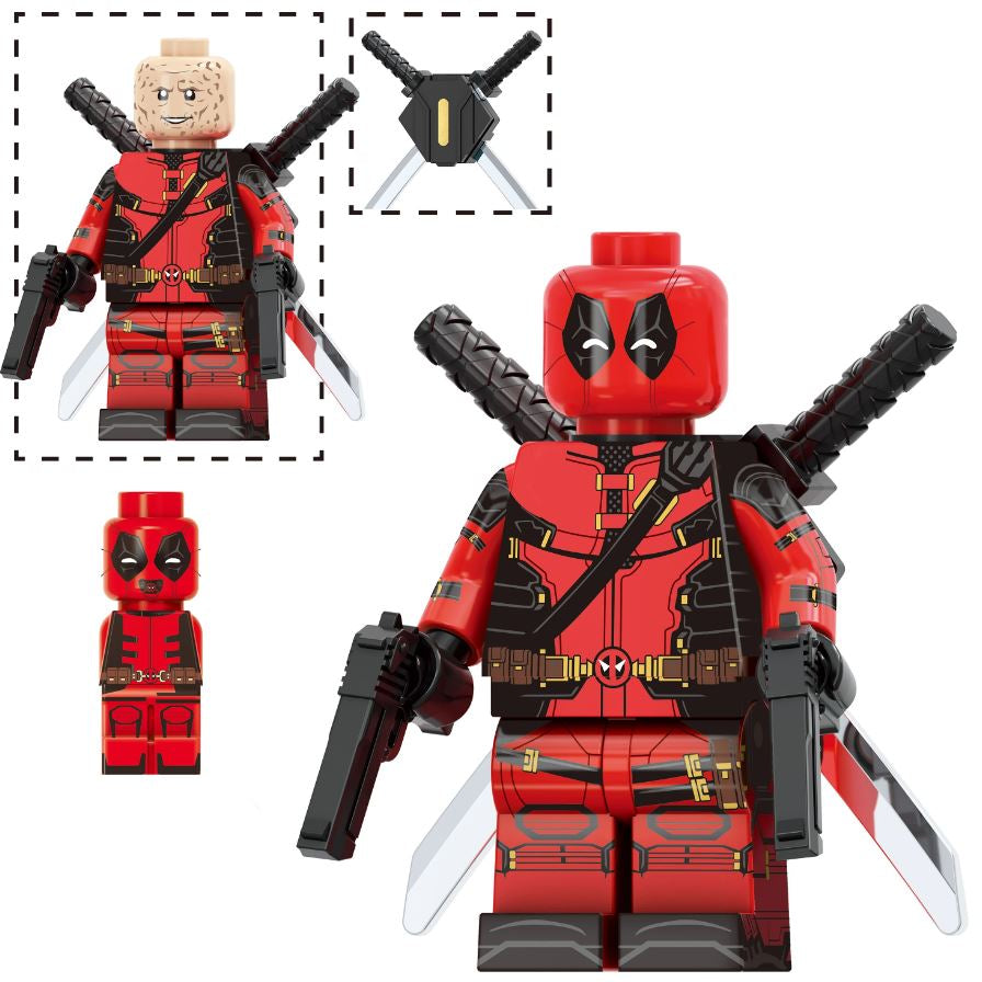 Red Mercenary Custom Minifig - Collectors World Toys