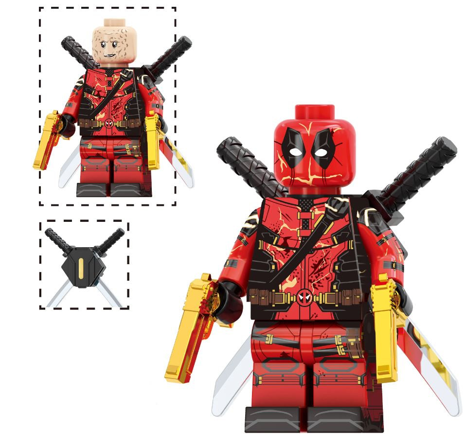 Red Mercenary Custom Minifig - Collectors World Toys