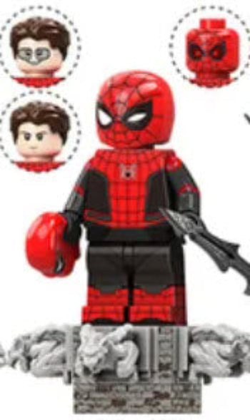 Web Hero in black Minifigure - Collectors World Toys