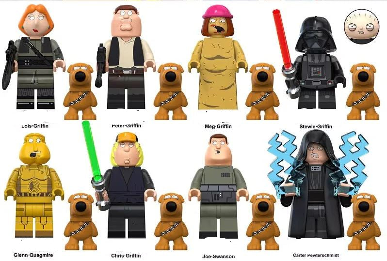 Star Wars Edition Family Guy Minifigure Set of 8 Main image