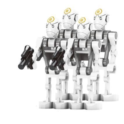 Assault Robot Captain Custom Minifig – Star Wars-Inspired Leader - Collectors World Toys