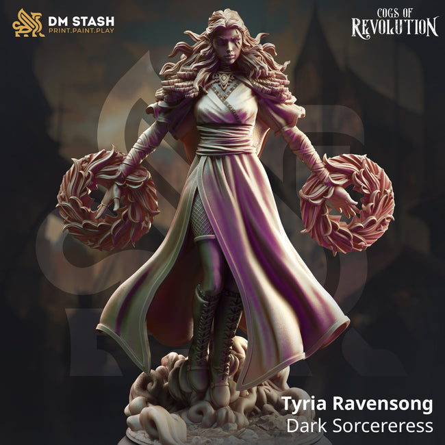 Tyria Ravensong, Dark Sorcereress (Female Human Sorcerer) - Hover Image