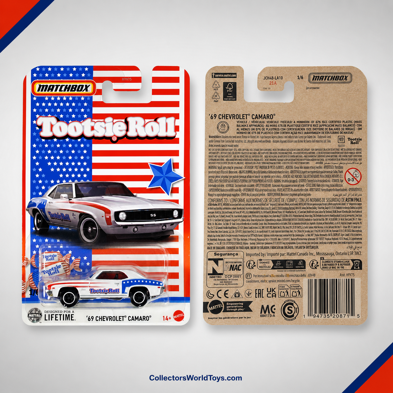 Matchbox '69 Camaro | Candy Series 1/6