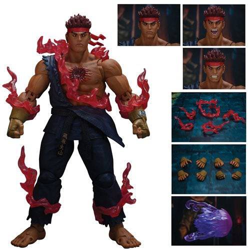 Ultimate Street Fighter IV Evil Ryu 1:12 Scale Action Figure - Collectors World Toys Hover Image