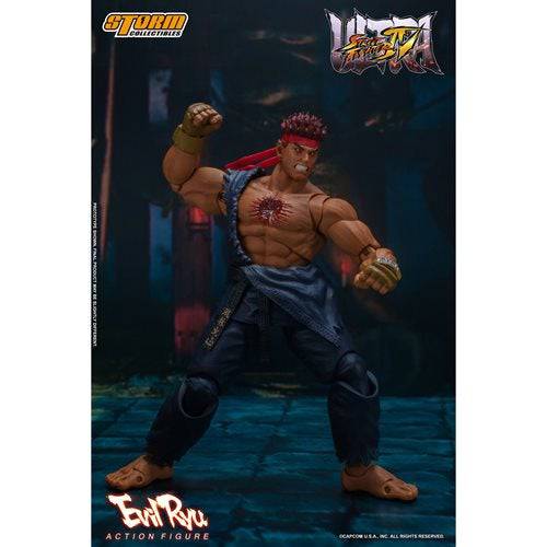Ultimate Street Fighter IV Evil Ryu 1:12 Scale Action Figure - Collectors World Toys