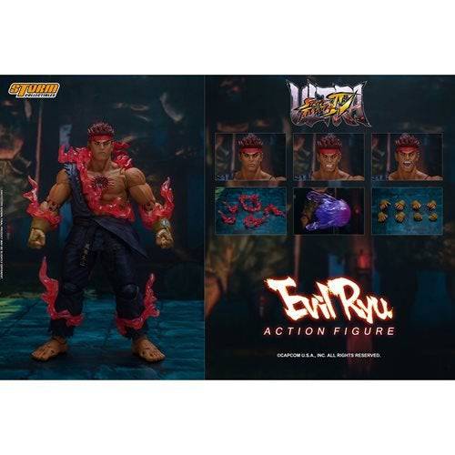 Ultimate Street Fighter IV Evil Ryu 1:12 Scale Action Figure - Collectors World Toys