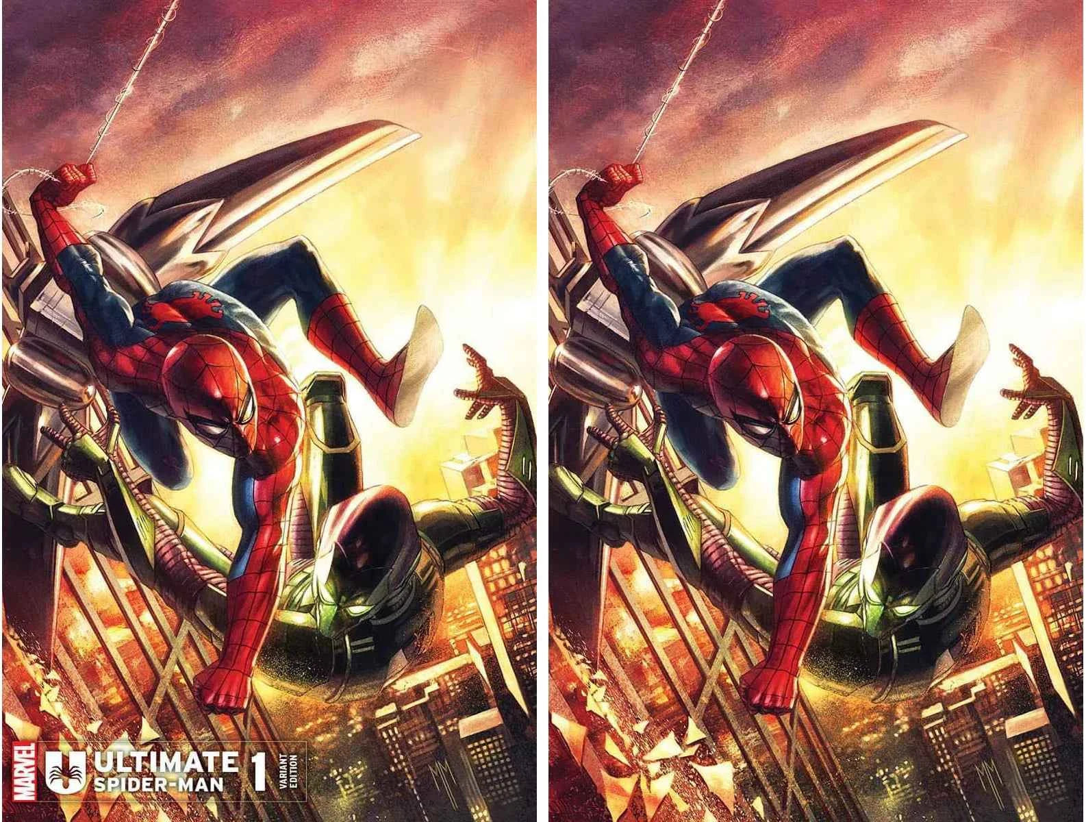 ULTIMATE SPIDER-MAN #1 (MARCO MASTRAZZO EXCLUSIVE TRADE/VIRGIN VARIANT SET)(2024) Main image