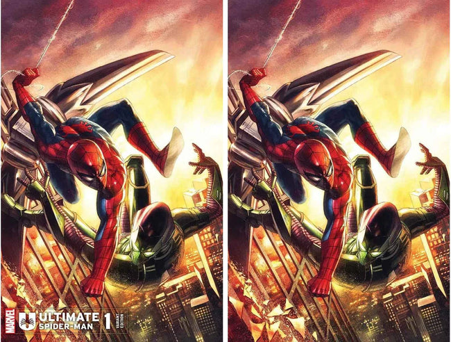 ULTIMATE SPIDER-MAN #1 (MARCO MASTRAZZO EXCLUSIVE TRADE/VIRGIN VARIANT SET)(2024) Hover Image