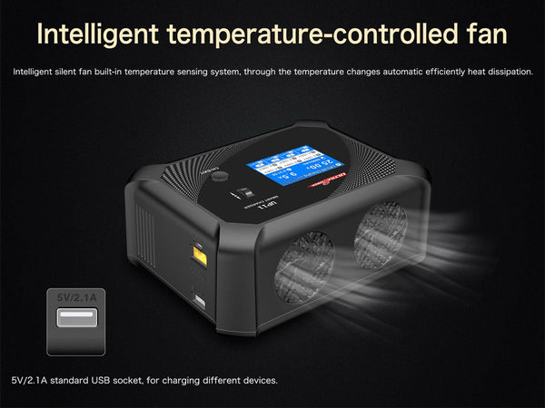 Ultra Power - UP11 AC 240W / DC 600W 4-Port Multi-Chemistry AC/DC Charger