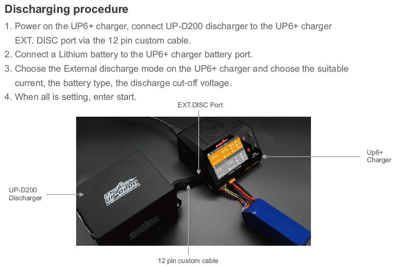 Ultra Power - D200 15A/200W Discharger (use with UPTUP7 or UPTUP8)