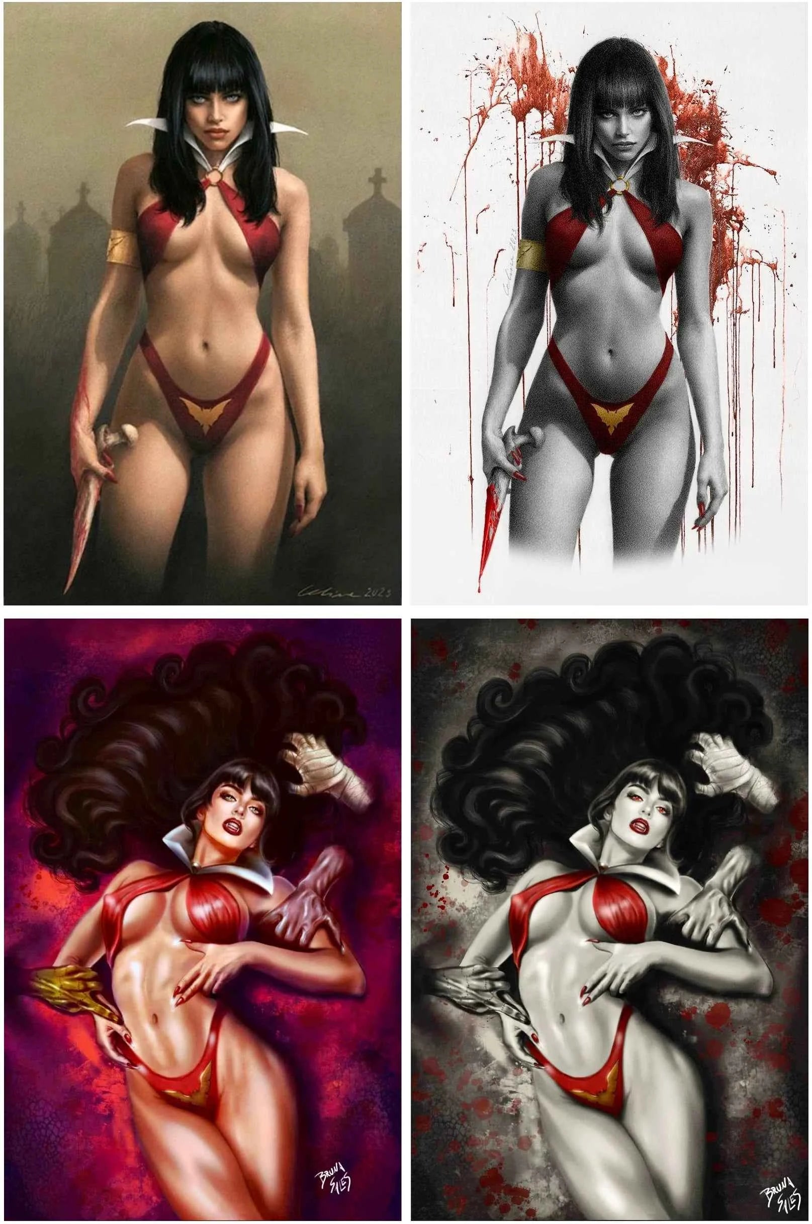 VAMPIRELLA/DRACULA: RAGE #5 (CELINA/BRUNA SALES EXCLUSIVE VIRGIN VARIANT 4-PACK SET) Main image