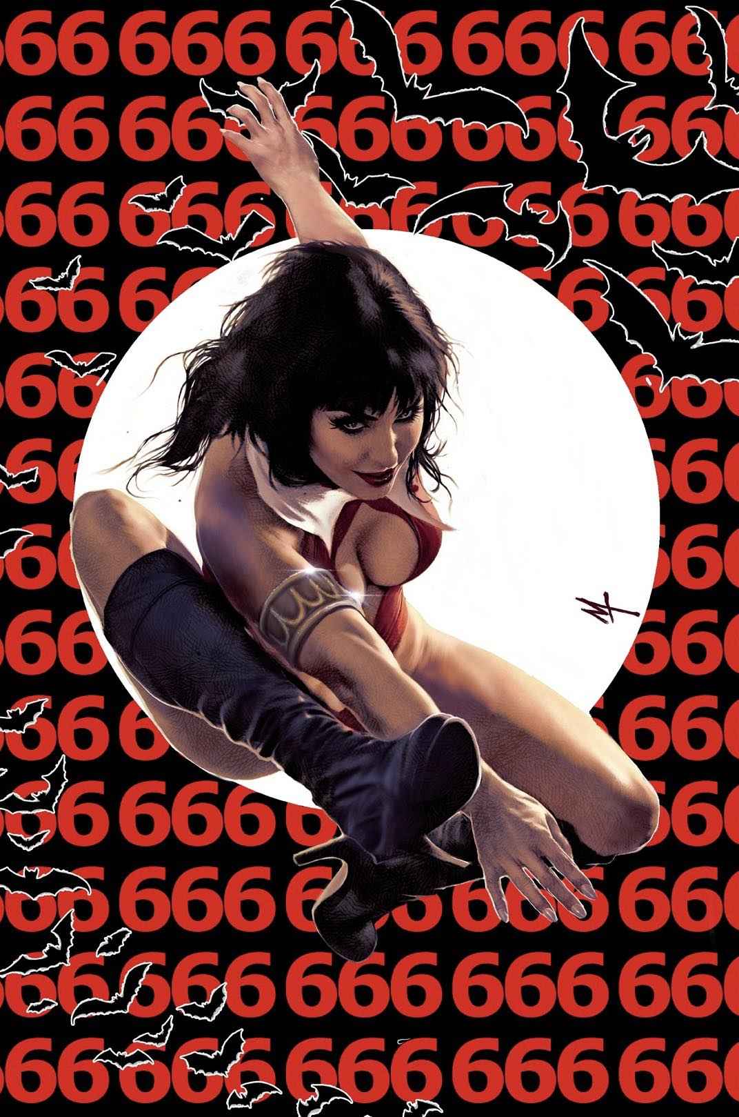 VAMPIRELLA #666 (MARCO TURINI EXCLUSIVE VIRGIN VARIANT A) ~ Dynamite Main image