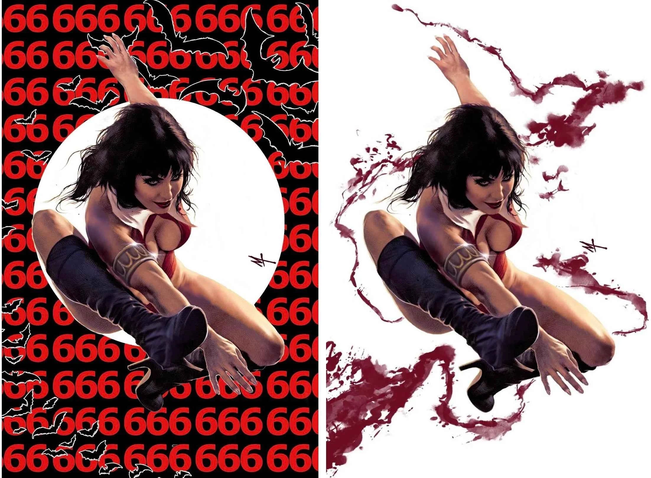 VAMPIRELLA #666 (MARCO TURINI EXCLUSIVE A & B VARIANT SET) ~ Dynamite Main image