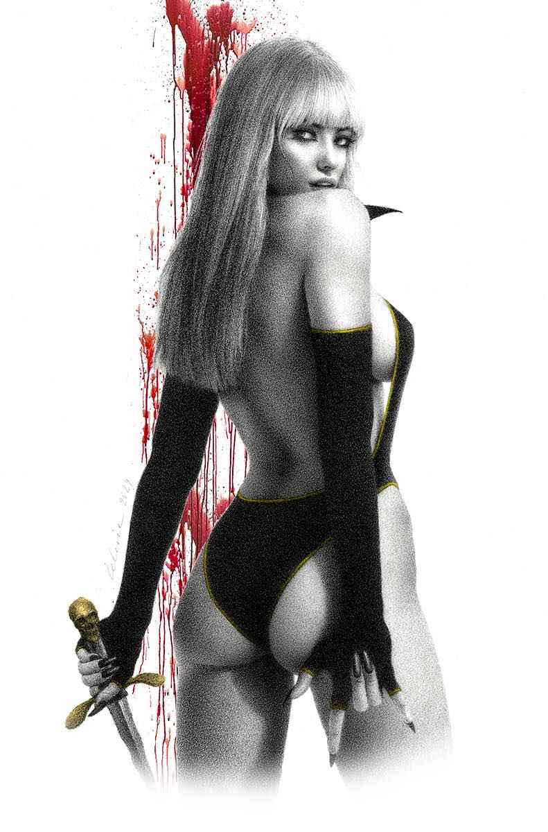 VAMPIRELLA #667 (CELINA EXCLUSIVE VIRGIN VARIANT)(LMTD 333 w/COA) ~ Dynamite Main image