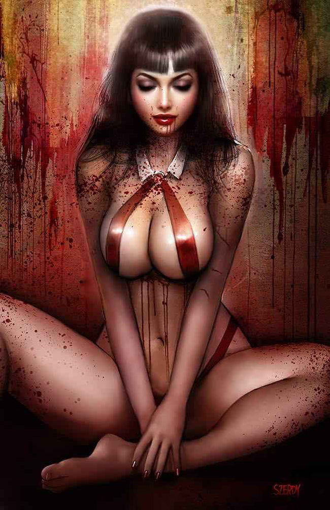 VAMPIRELLA STRIKES #11 (NATHAN SZERDY EXCLUSIVE VIRGIN VARIANT) COMIC BOOK ~ Dynamite Hover Image