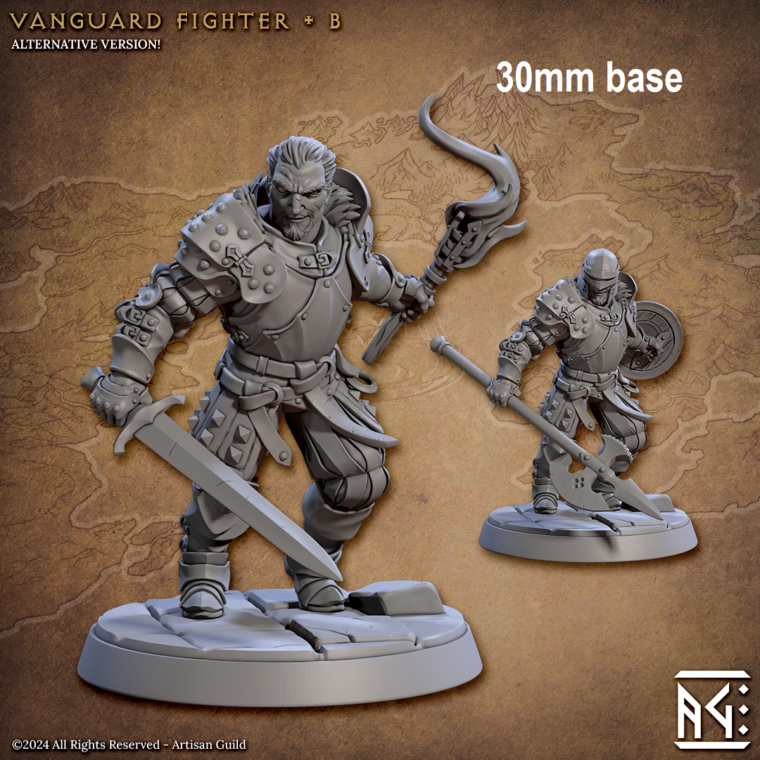 Vanguard Fighter: Base Sculpt B (Male Human Fighter)
