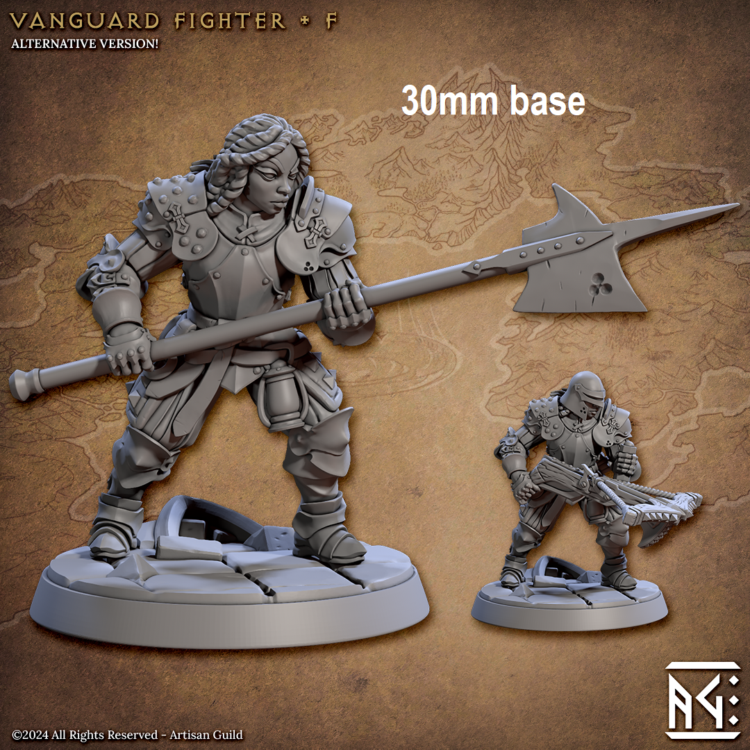 Vanguard Fighter: Base Sculpt F (Female Human Fighter) Main image