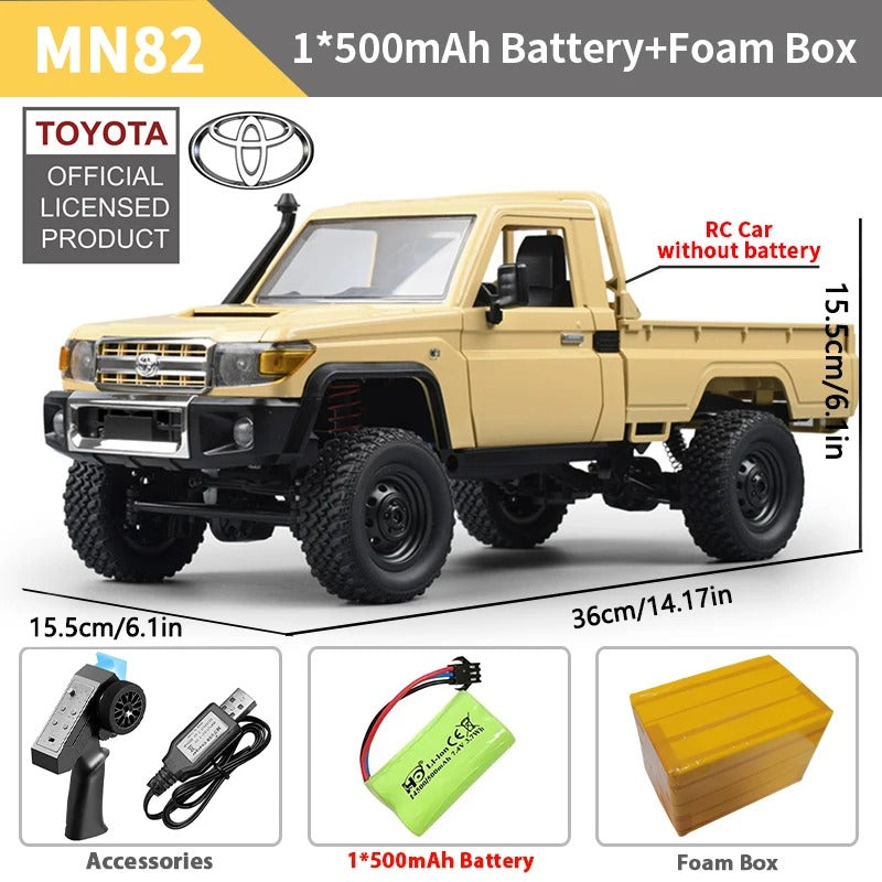 MN82 1:12 Retro Rc Car With LED Lights Full-scale Simulation LC79 Professional 4WD Remote Control Pickup RC Truck Model Toys