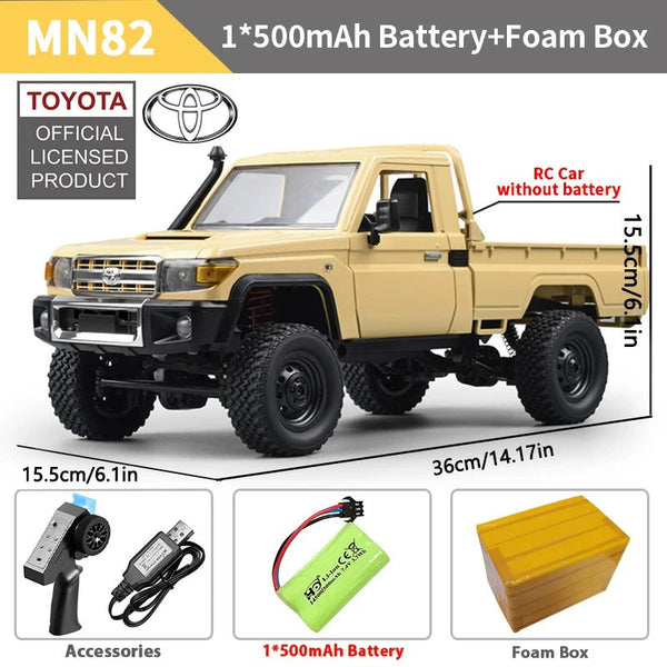 MN82 1:12 Retro Rc Car With LED Lights Full-scale Simulation LC79 Professional 4WD Remote Control Pickup RC Truck Model Toys