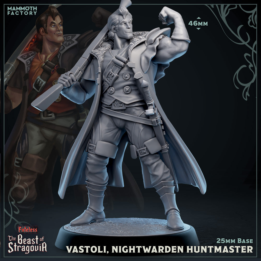 Vastoli, Nightwarden Huntmaster (Male Human Ranger) -
