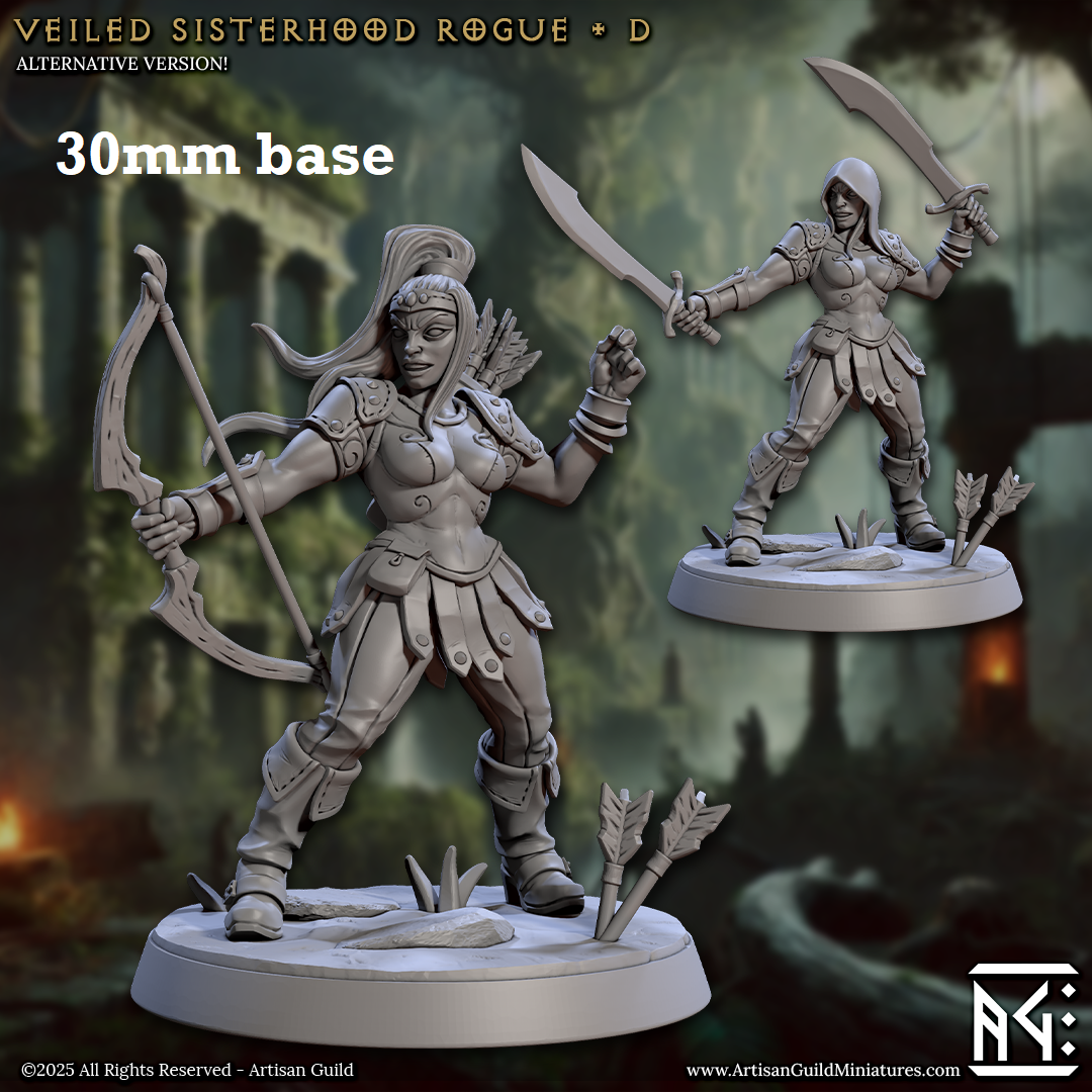 Veiled Sisterhood Rogue: Sculpt D (Female Human Fighter / Ranger) -