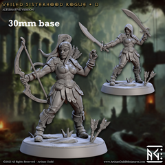 Veiled Sisterhood Rogue: Sculpt D (Female Human Fighter / Ranger)
