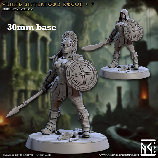 Veiled Sisterhood Rogue: Sculpt F (Female Human Fighter)