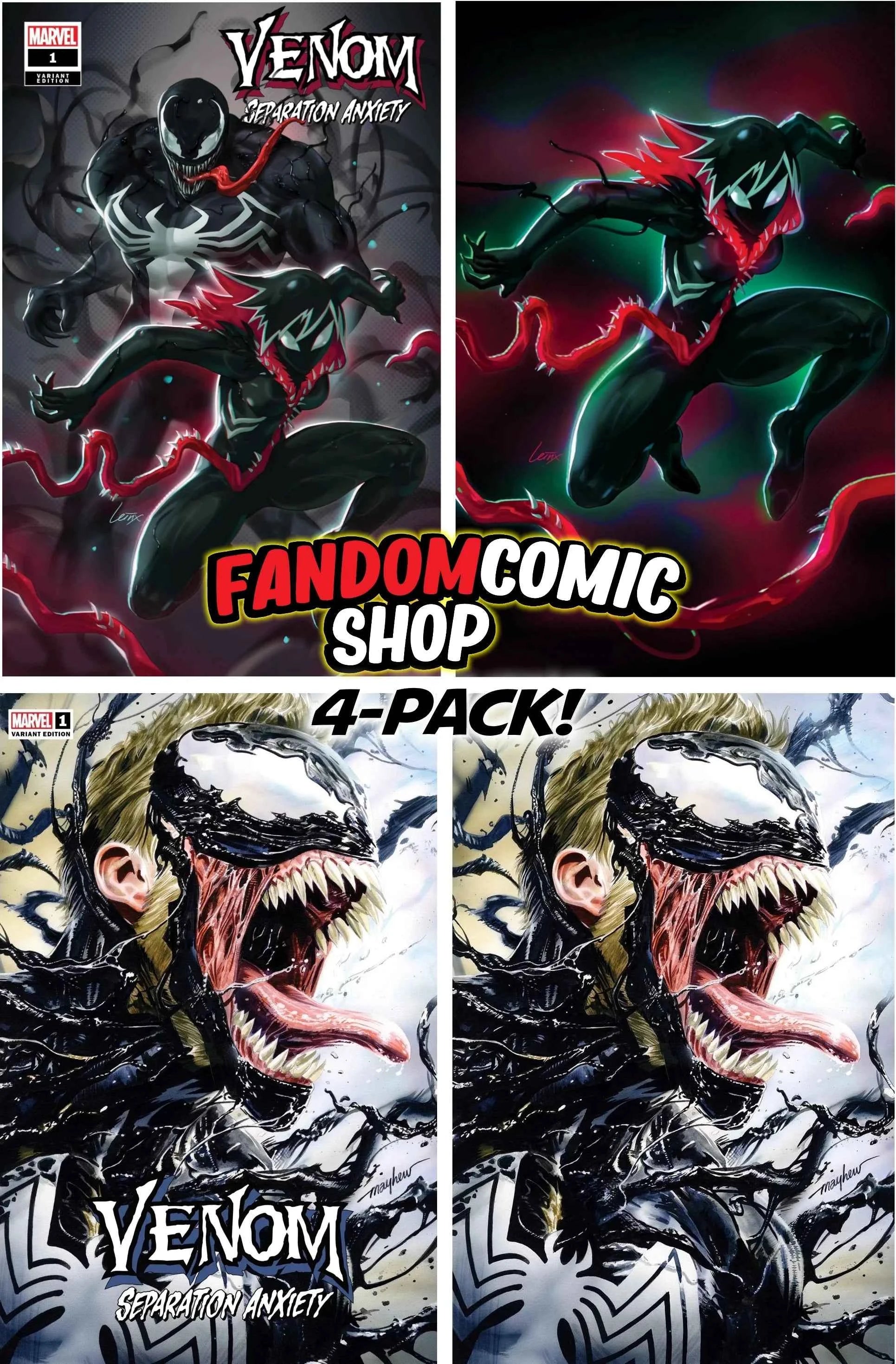 VENOM: SEPARATION ANXIETY #1 (MIKE MAYHEW/LEIRIX LI EXCLUSIVE TRADE/VIRGIN VARIANT SET) Main image