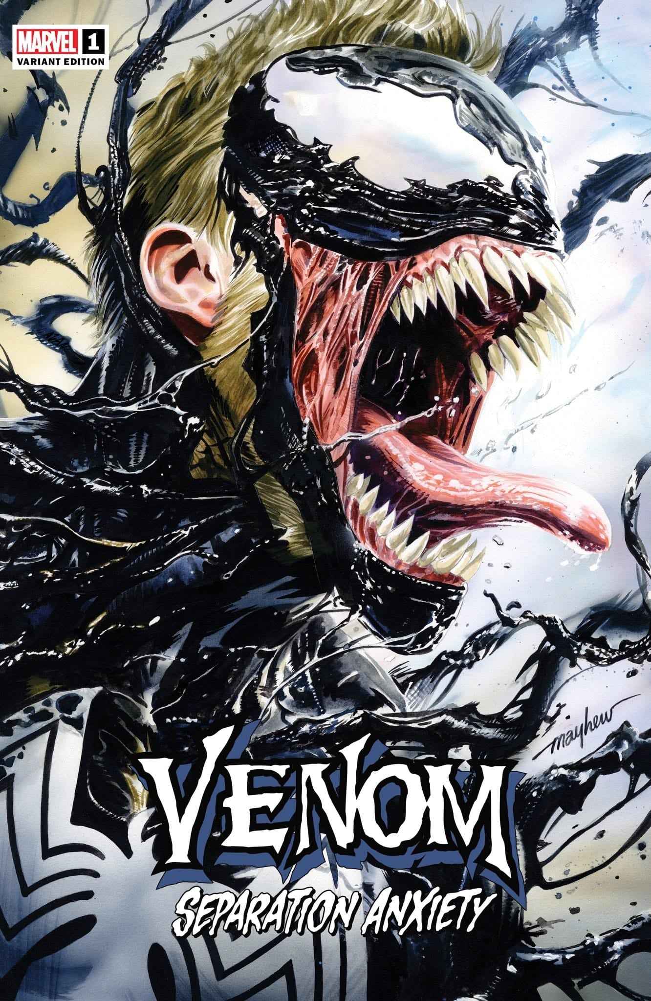 VENOM: SEPARATION ANXIETY #1 (MIKE MAYHEW EXCLUSIVE VARIANT) COMIC BOOK Main image