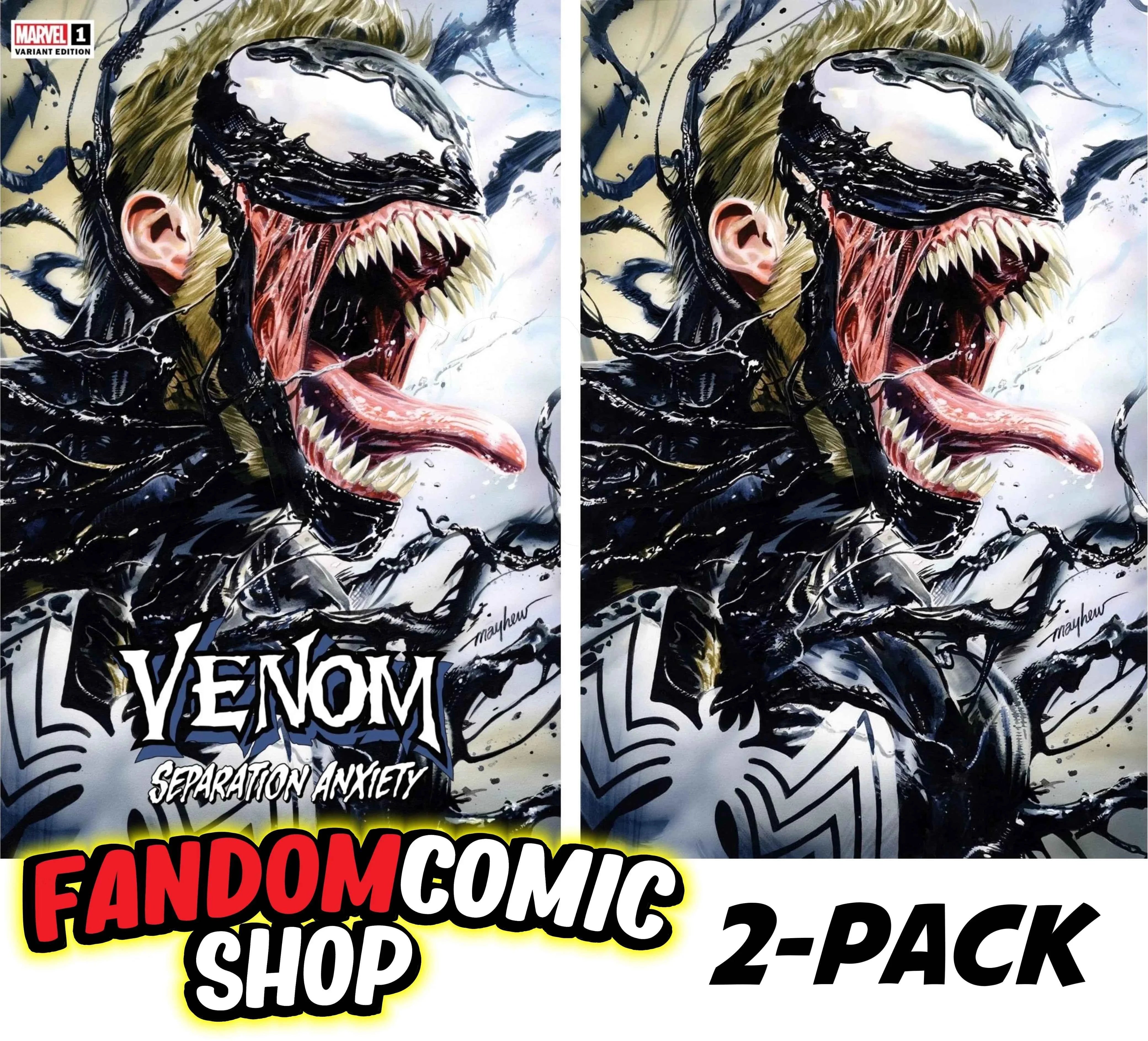VENOM: SEPARATION ANXIETY #1 (MIKE MAYHEW EXCLUSIVE TRADE/VIRGIN VARIANT SET) Main image